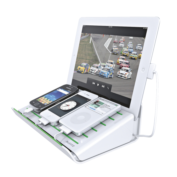 Incarcator multifunctional pentru echipamente mobile alb LEITZ Complete