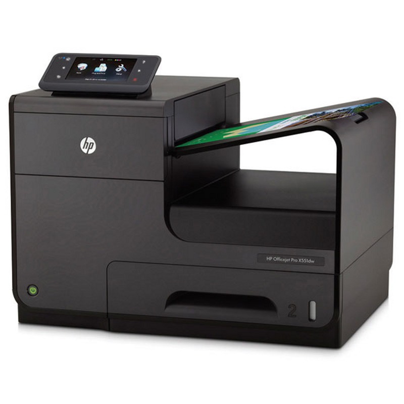 Imprimanta inkjet color format A4 retea Wi-Fi duplex HP Officejet Pro X551dw