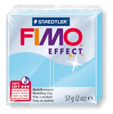 Plastilina pt. modelaj, 56gr, albastru deschis (aqua), STAEDTLER Fimo Effect