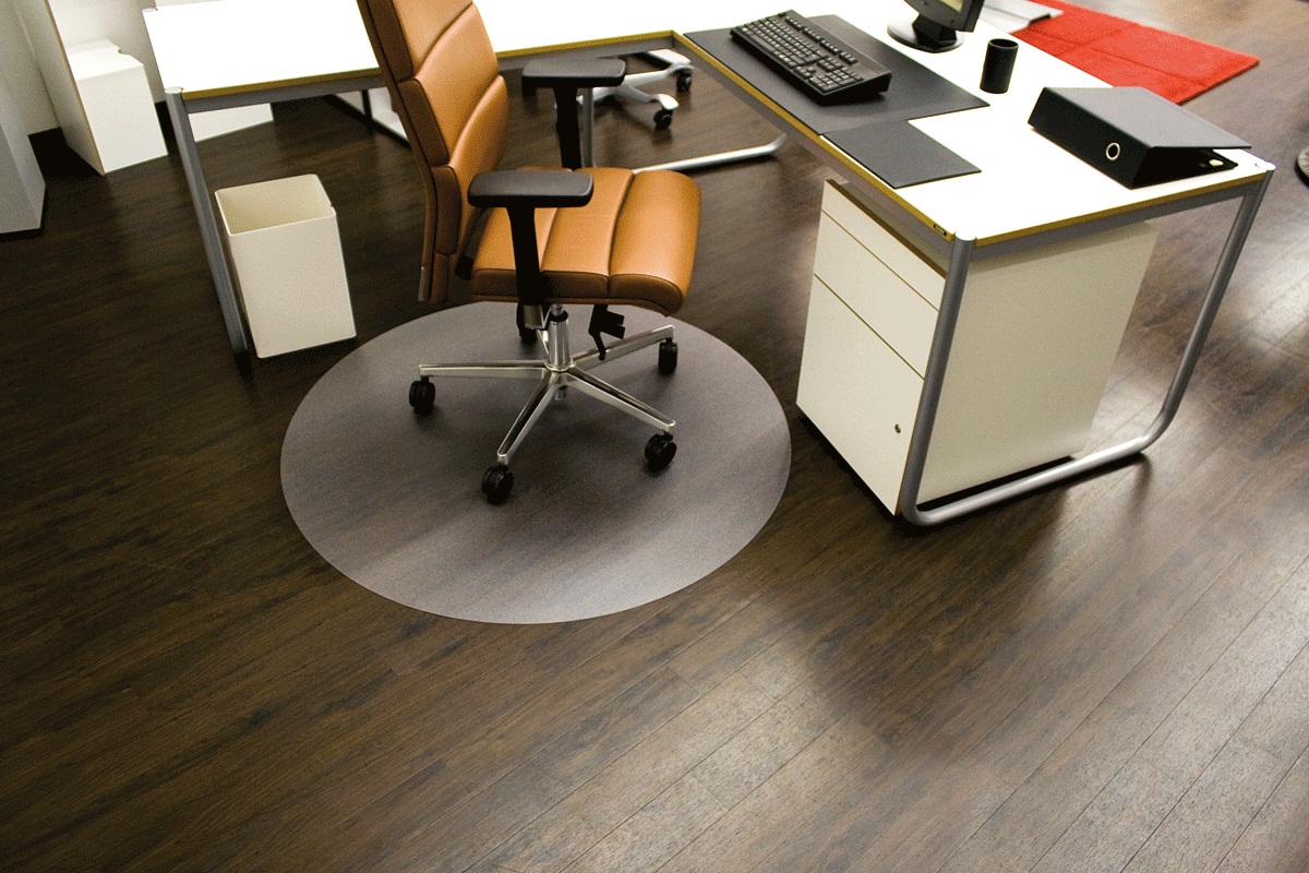 protectie podea pentru suprafete dure forma r diametru 90cm rs office ecoblue