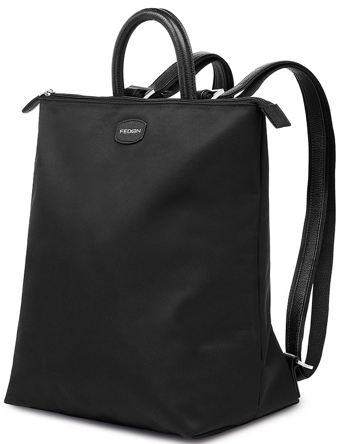 rucsac dama negru material textil fedon sofia sf-backpack