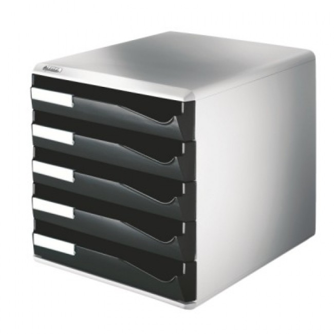 suport documente 5 sertare negru leitz standard