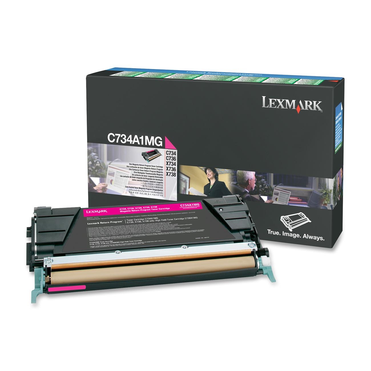 Toner, magenta, LEXMARK C734A1MG