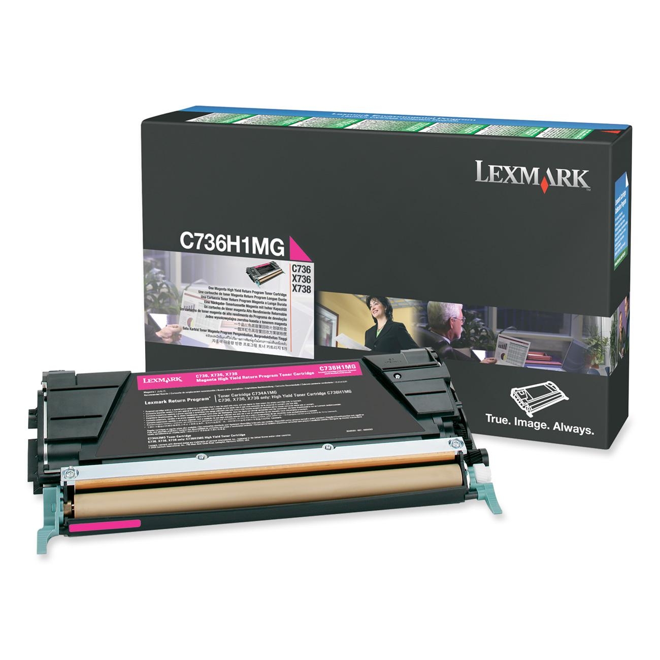 Toner, magenta, LEXMARK C736H1MG