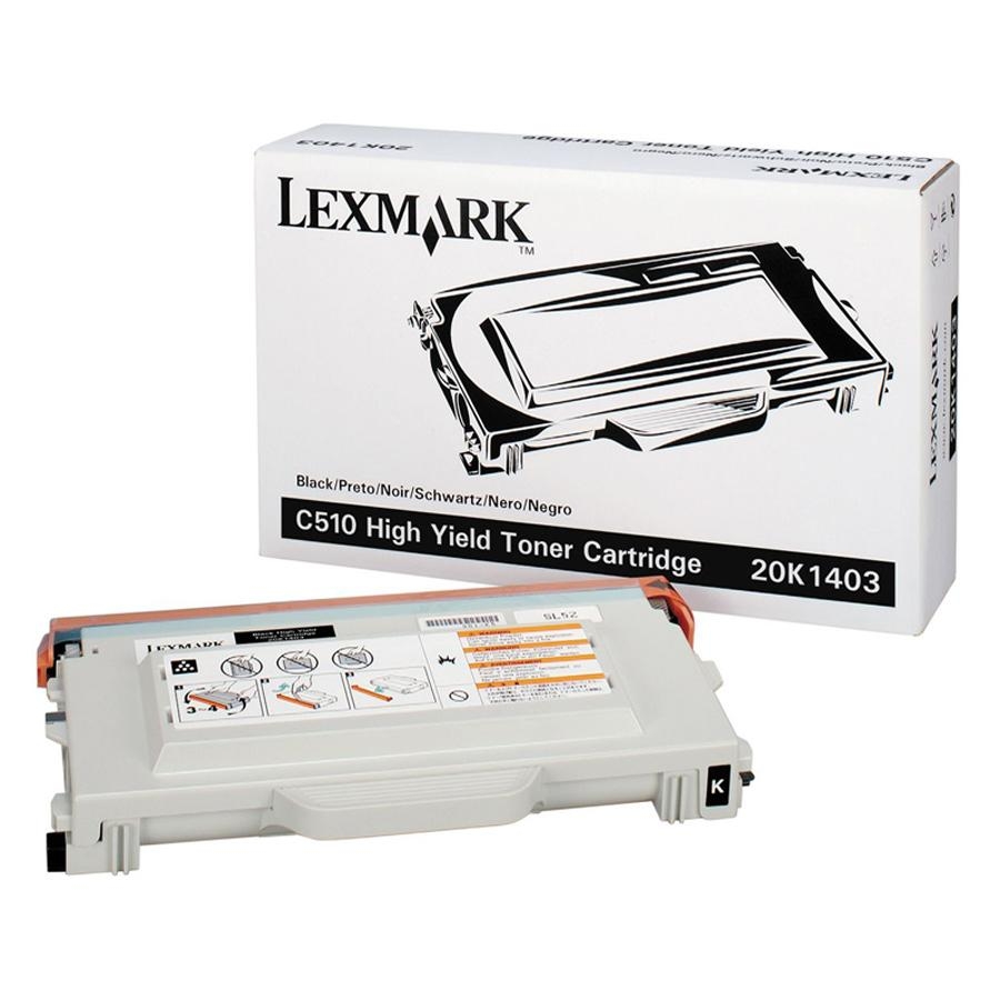 Toner, black, LEXMARK 20K1403