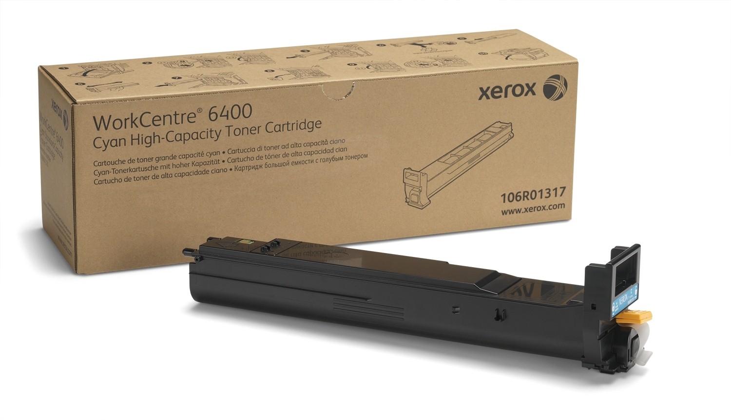 Toner, cyan, XEROX 106R01317