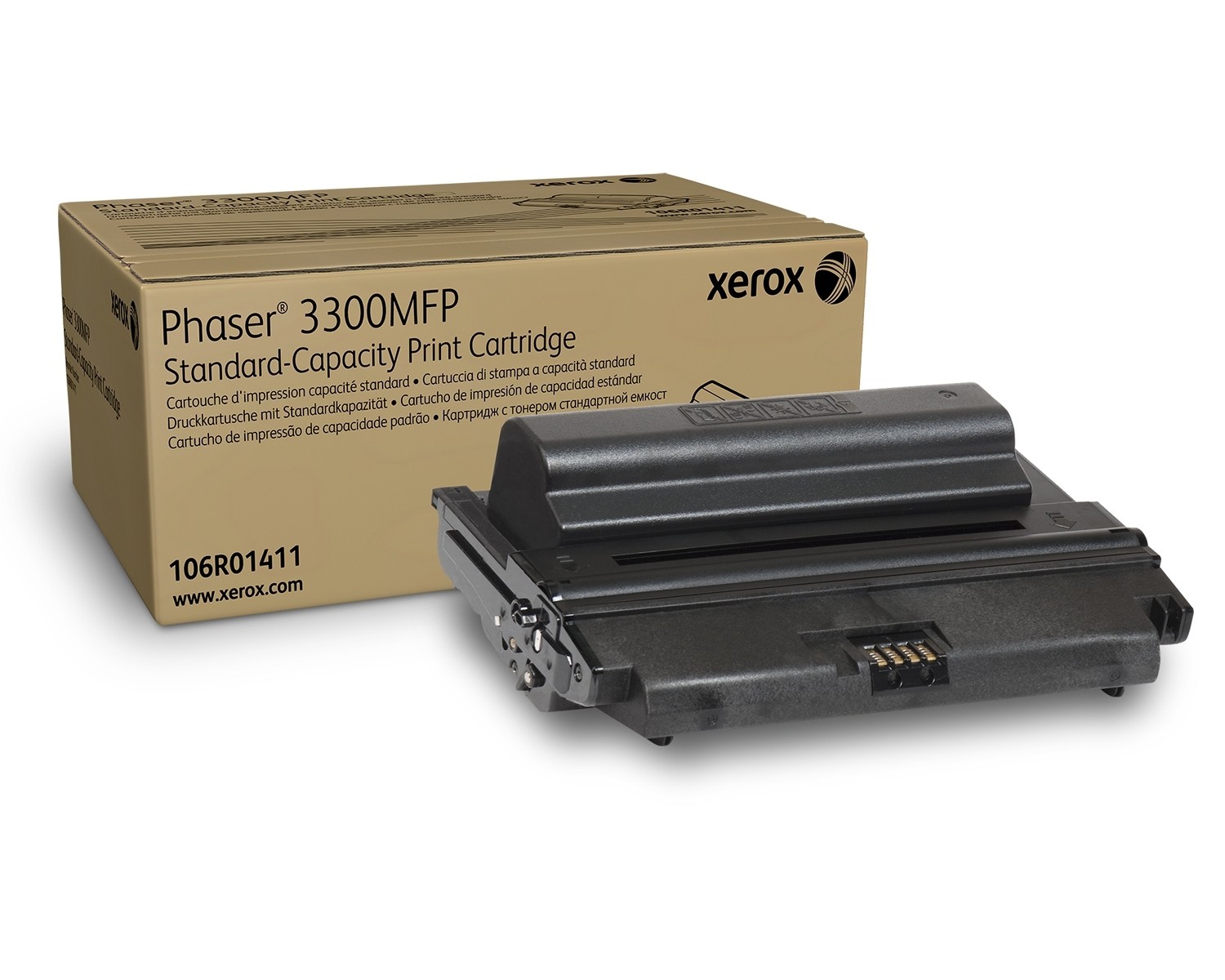 Toner, black, XEROX 106R01411