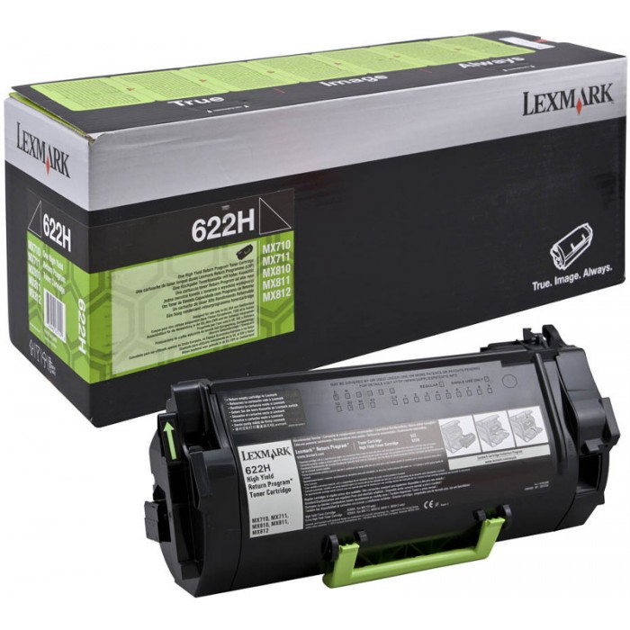 Toner, Black, LEXMARK 62D2H00