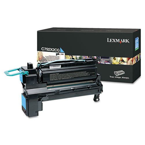 Toner, cyan, LEXMARK C792X2CG