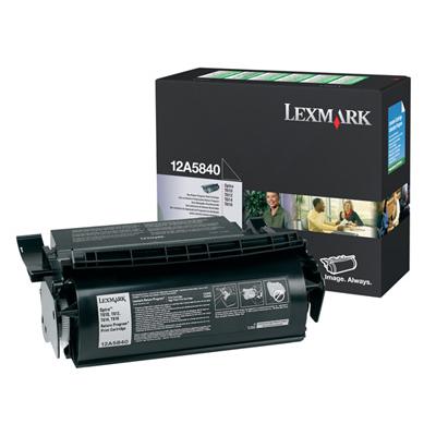 Toner, black, LEXMARK 12A5840