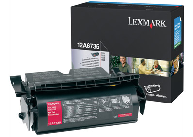 Toner, black, LEXMARK 12A6735