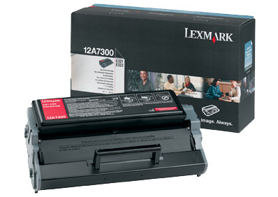 Toner, black, LEXMARK 12A7300