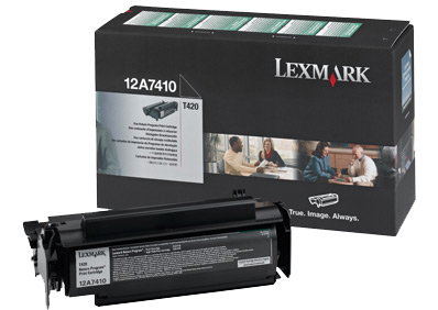 Toner, black, LEXMARK 12A7410