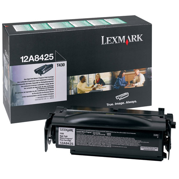 Toner, black, LEXMARK 12A8425