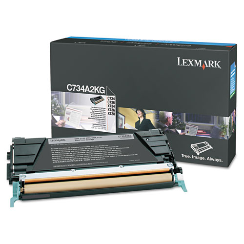 Toner, black, LEXMARK C734A2KG