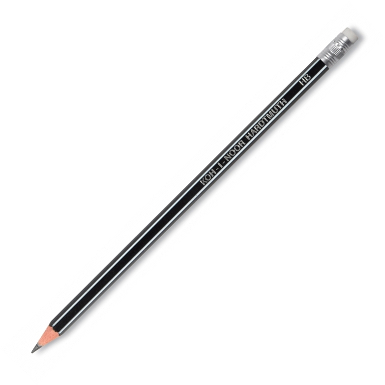 Creion cu mina grafit HB flexibil cu radiera KOH-I-NOOR