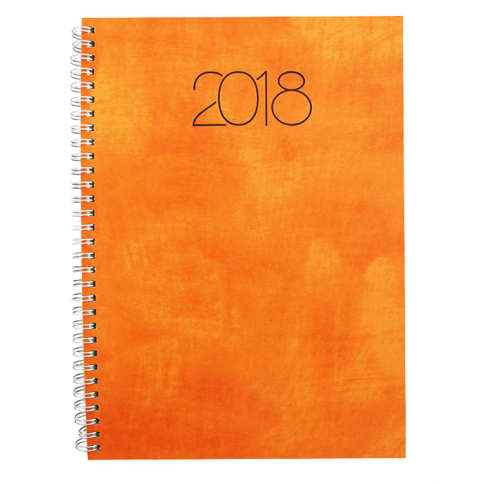 Agenda 2019, A4, datata - saptamanal, portocaliu, NUANCE
