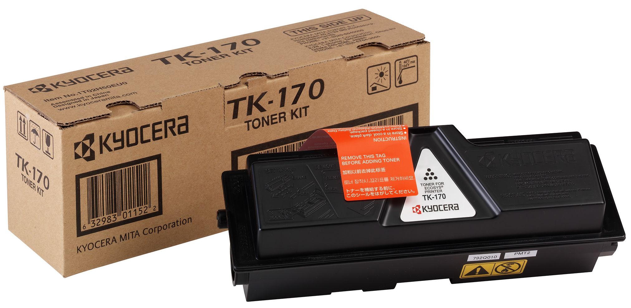 Toner, black, 7200 pagini, KYOCERA TK-170