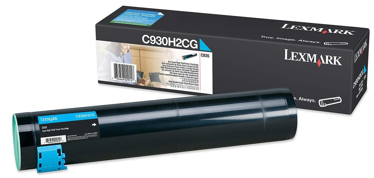 Toner, cyan, LEXMARK C930H2CG