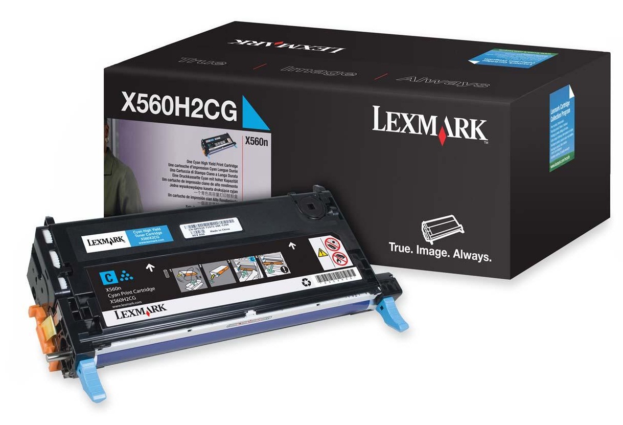 Toner, cyan, LEXMARK X560H2CG