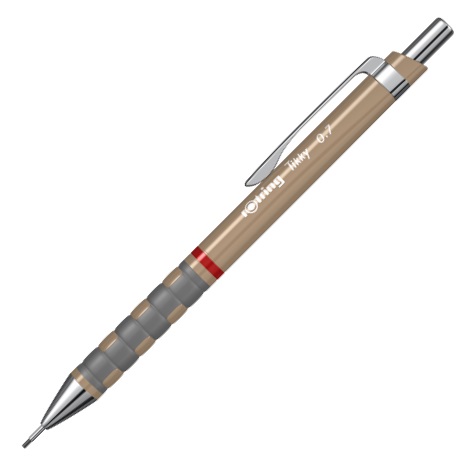 Creion mecanic 0.7mm, maro, ROTRING Tikky