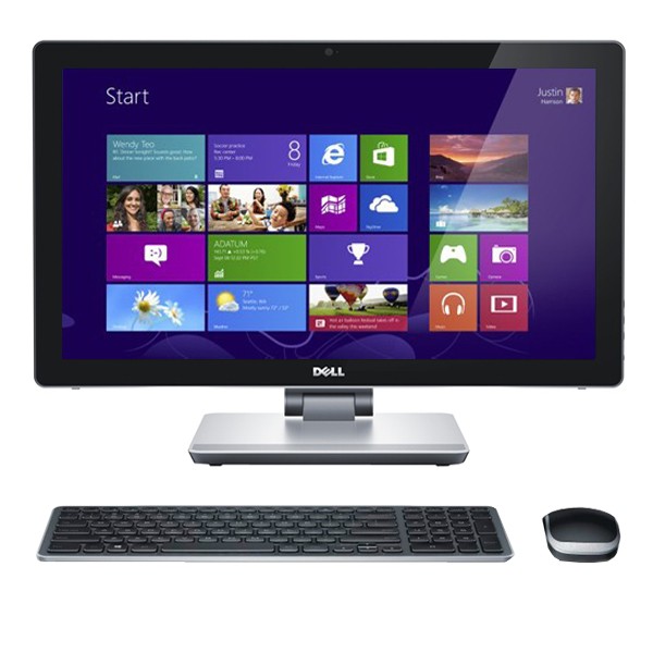 Sistem All in One, 23" Full HD Touch, Intel Core i5-4210M pana la 3.2GHz, 8GB, 1TB + 16GB cache, AMD Radeon HD 8690A 2GB GDDR5, Windows 8.1, DELL Inspiron One 2350