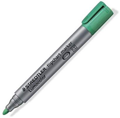 Marker pentru flipchart, 2.0mm, verde, STAEDTLER Lumocolor 356