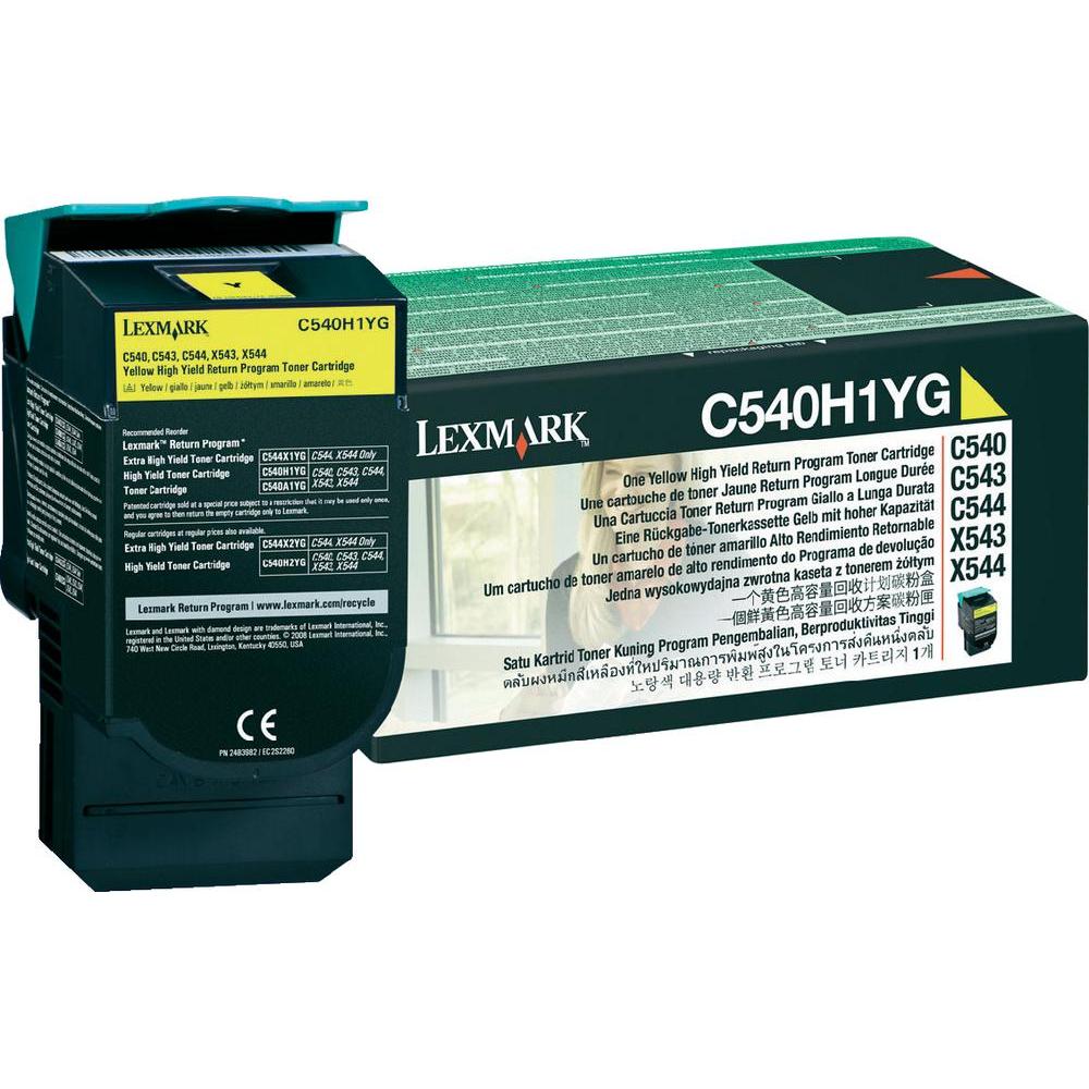 Toner, yellow, LEXMARK C540H1YG