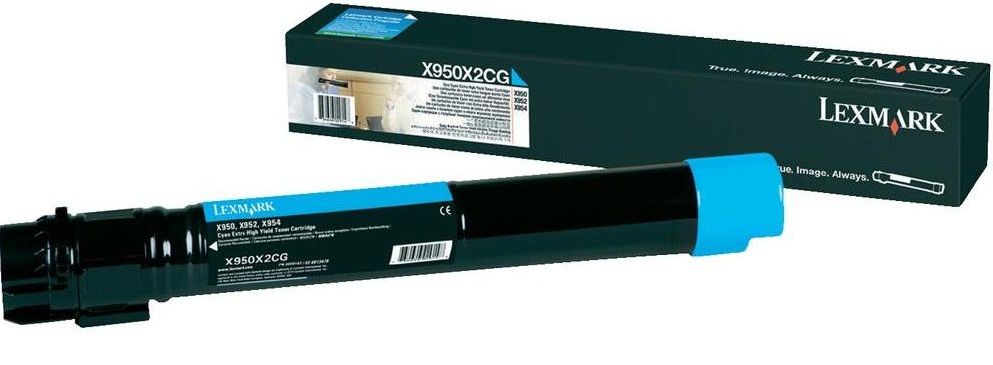 Toner, cyan, LEXMARK X950X2CG