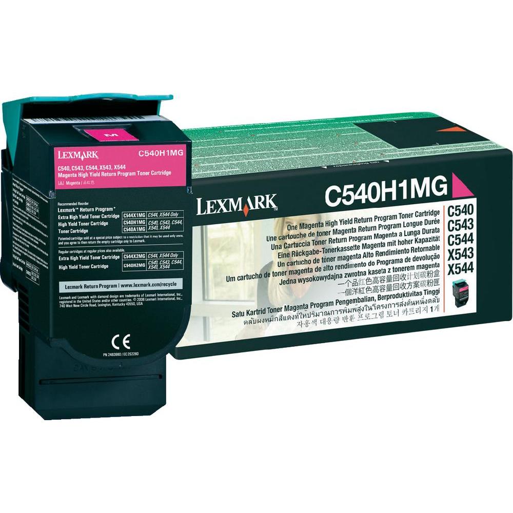 Toner, magenta, LEXMARK C540H1MG