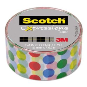 Banda adeziva decorativa, buline colorate, SCOTCH Expressions