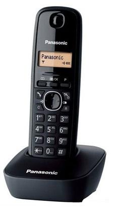 Telefon DECT PANASONIC KX-TG1611FXH, negru, fara fir