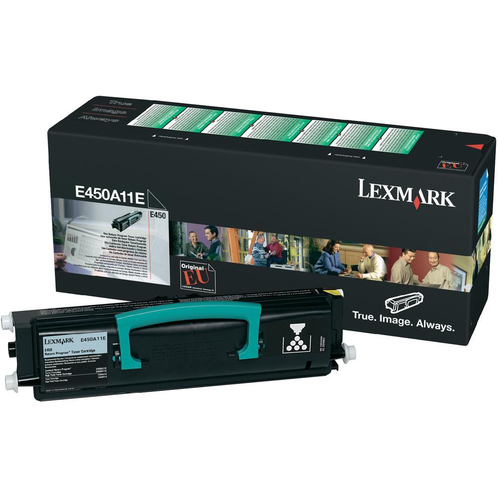 Toner, black, LEXMARK E450A11E