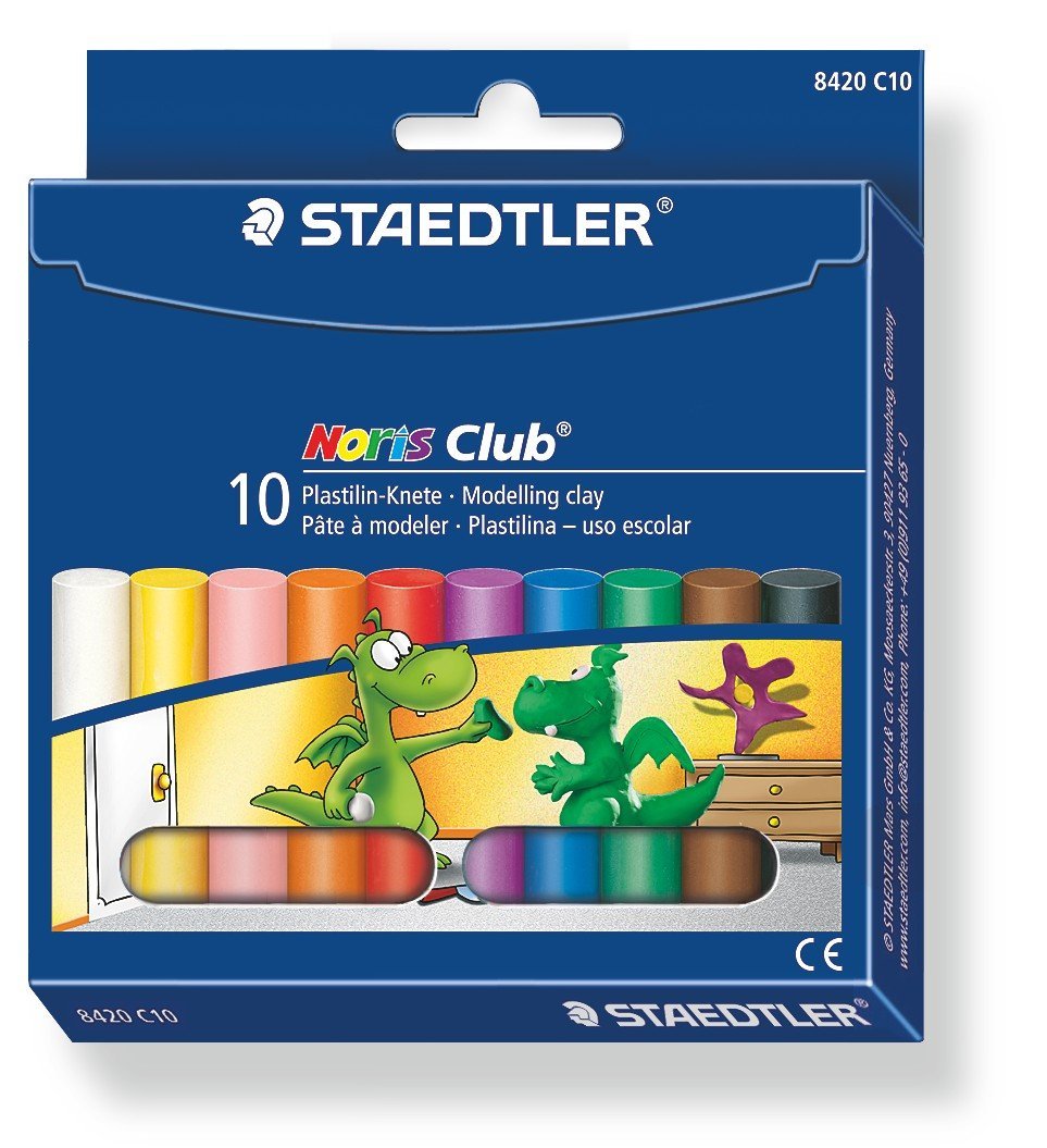 Plastilina, 10 buc./set, STAEDTLER Noris Club