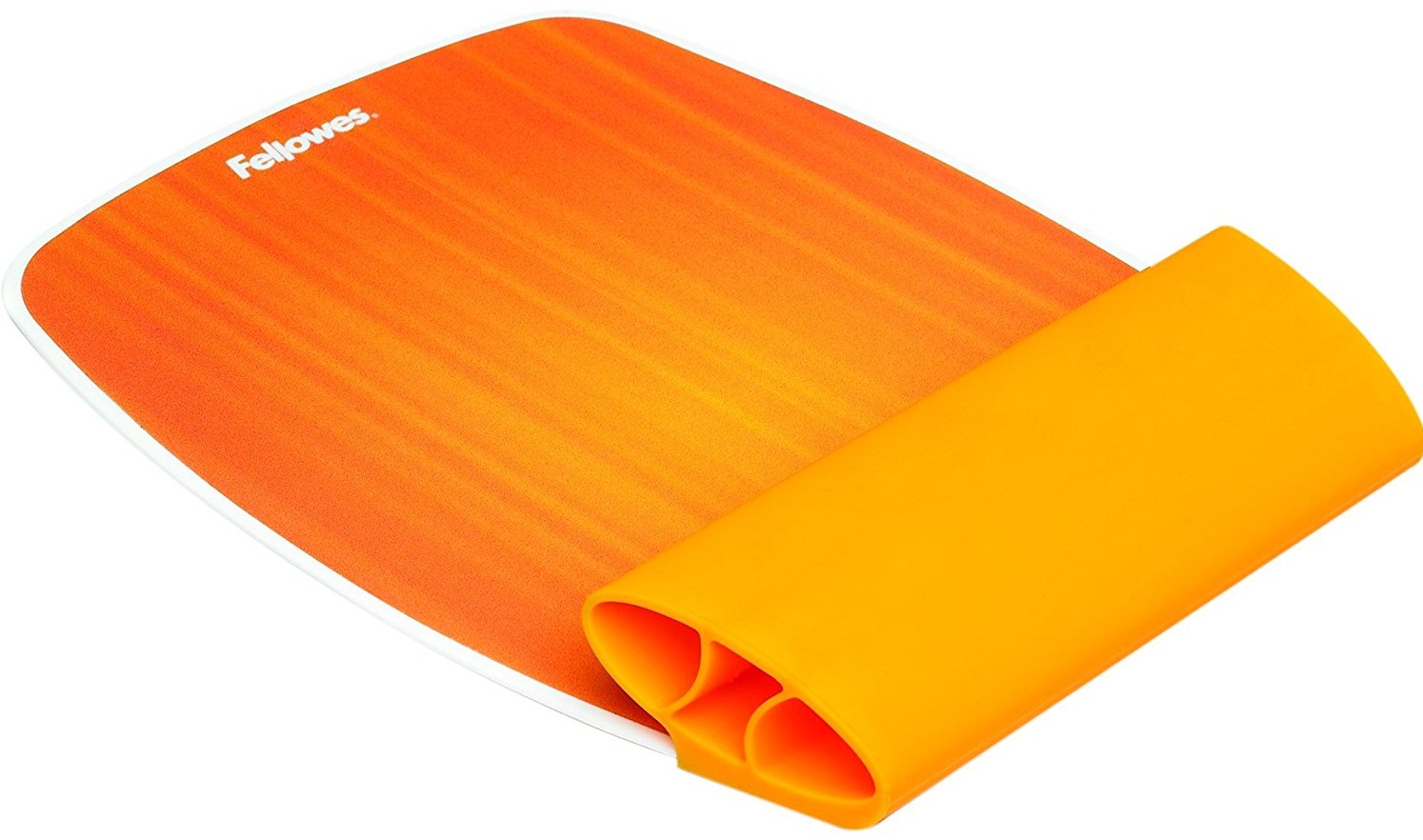 Mousepad cu suport pentru incheieturi, portocaliu, FELLOWES I-Spire
