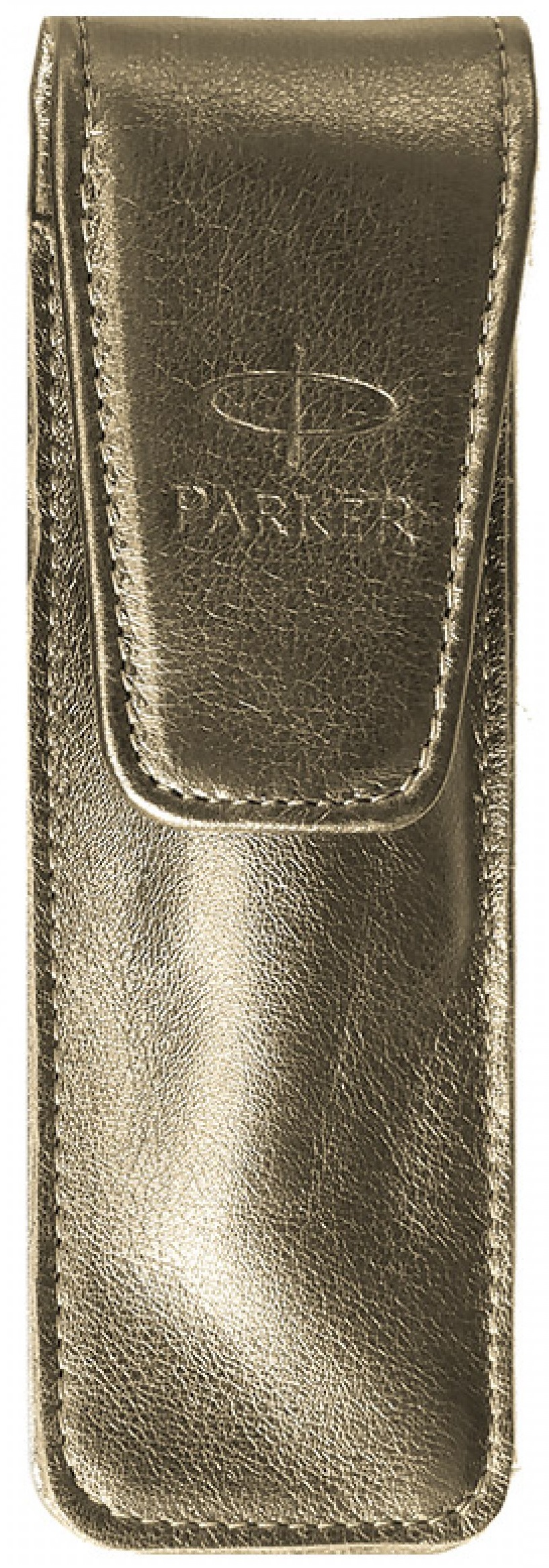 Etui 2 instrumente de scris, piele, dark gold, PARKER