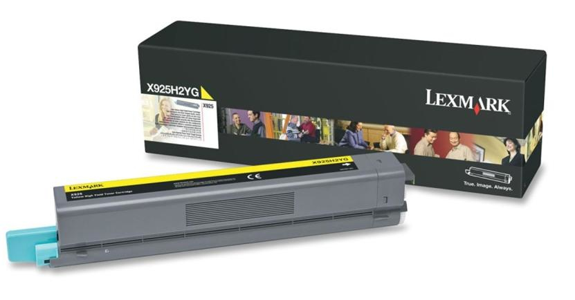 Toner, yellow, LEXMARK X925H2YG