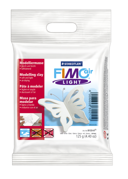 Plastilina pt. modelaj 125gr alb (white) STAEDTLER Fimo Air Light