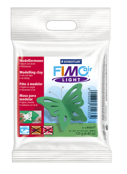 Plastilina pt. modelaj, 125gr, verde (green), STAEDTLER Fimo Air Light