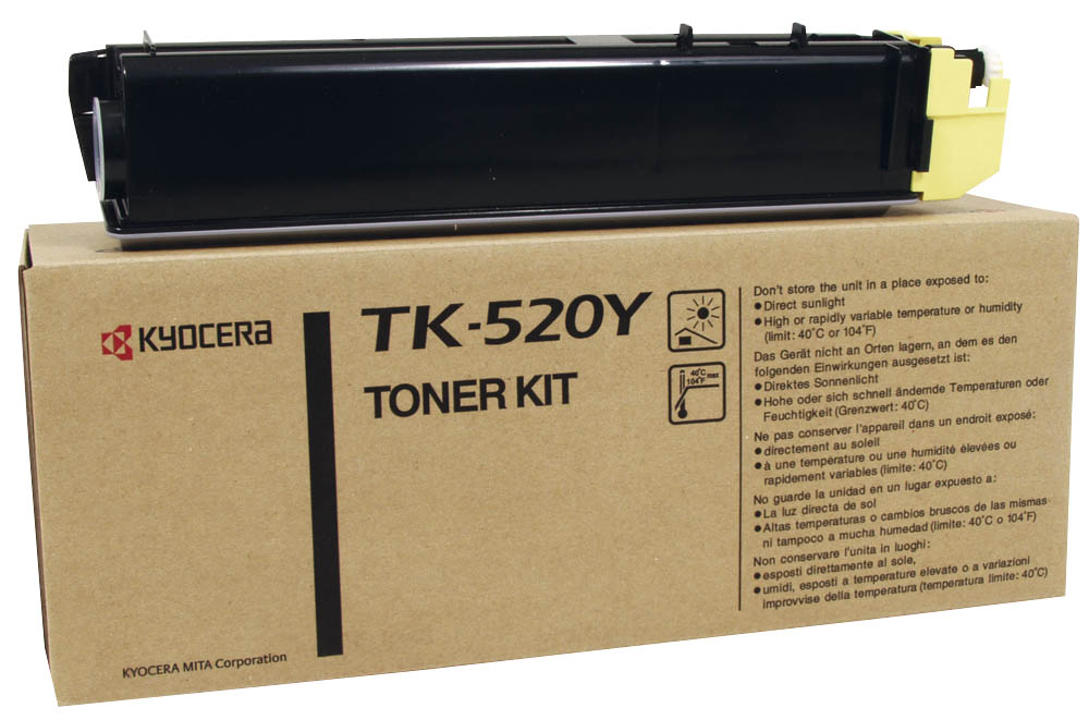 Toner, yellow, 4000 pagini, KYOCERA TK-520Y