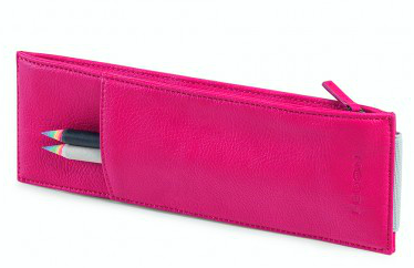 Etui cu elastic, pentru caiete A5, buzunar pentru accesorii, fuchsia, FEDON Charme Pens-Band