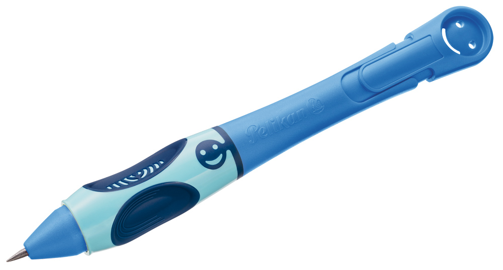 Creion mecanic pentru dreptaci culoare albastra 3 mine 2mm HB PELIKAN Griffix