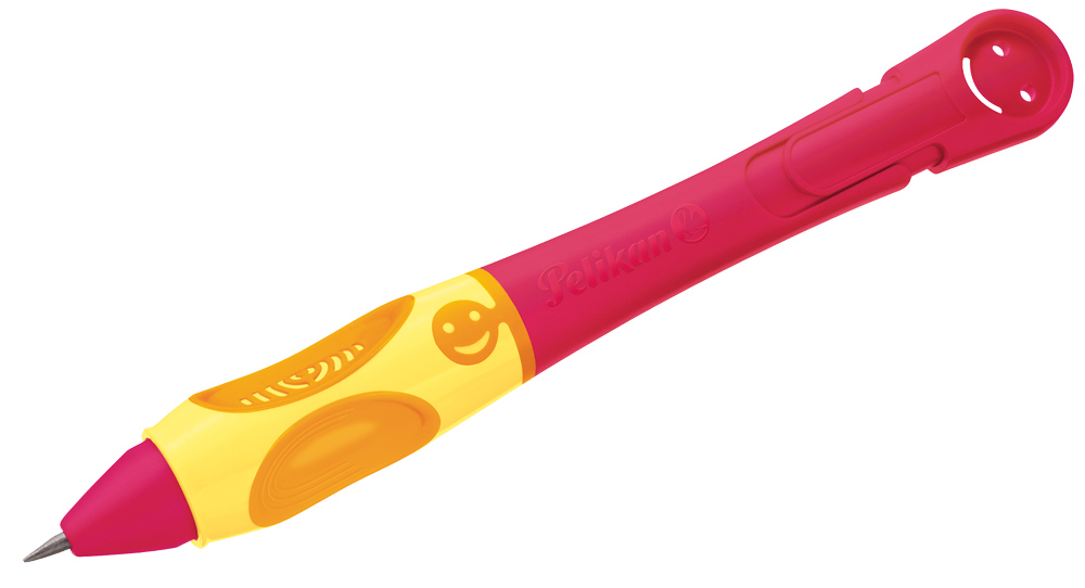 Creion mecanic pentru dreptaci culoare rosie 3 mine 2mm HB PELIKAN Griffix