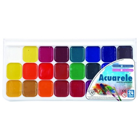 Acuarele, 24 culori/set, PIGNA ColourKids