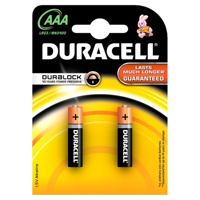 Baterii AAAK2, alcaline, 2 bucati, DURACELL Duralock
