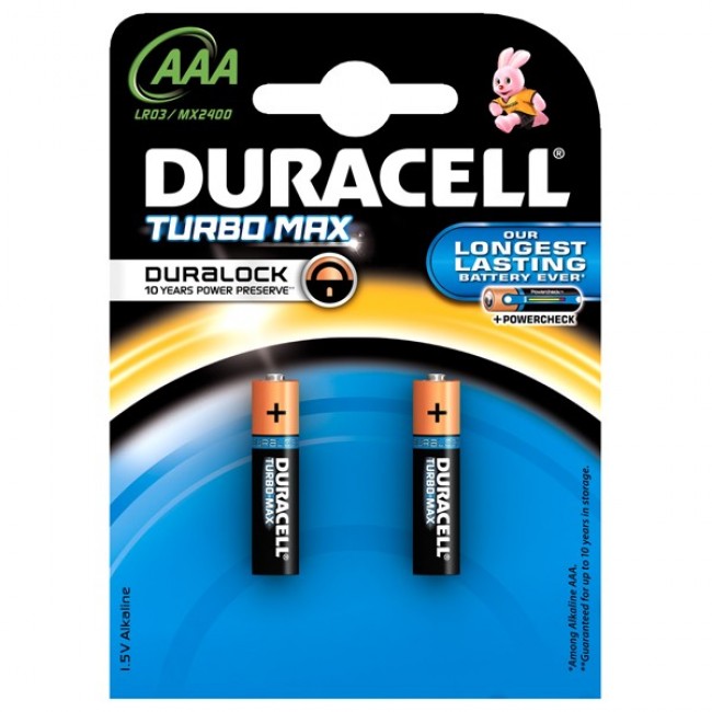 Baterii AAAK2, alcaline, 2 bucati, DURACELL Turbo Max Duralock