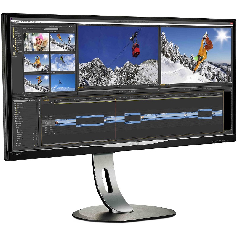 Monitor LED PHILIPS BDM3470UP/00, 34", 5ms, black