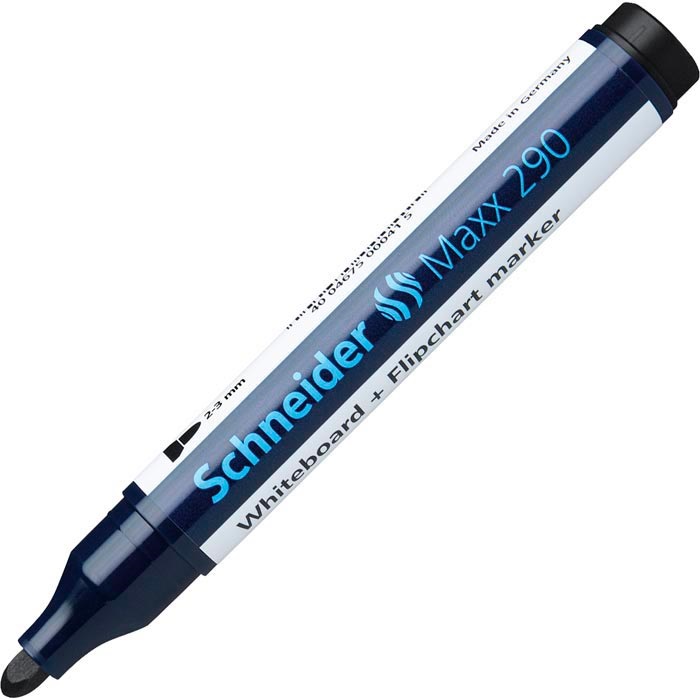 Marker pentru flipchart, 2-3mm, negru, SCHNEIDER Maxx 290