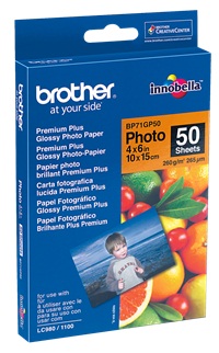 Hartie foto, lucioasa, 10 x 15cm, 260g/mp, 50 coli/top, BROTHER BP71GP50