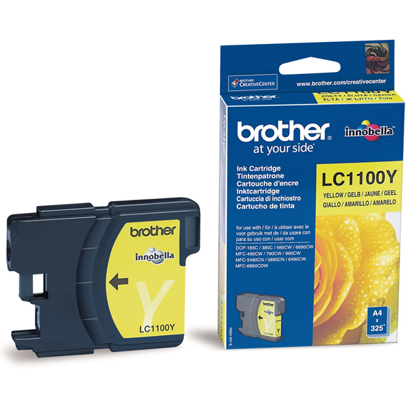 Cartus, yellow, BROTHER LC1100Y